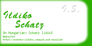 ildiko schatz business card